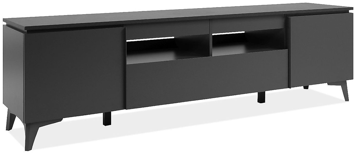 Finori TV-Board Bertrix 56A, Schiefer dunkel, günstig online kaufen
