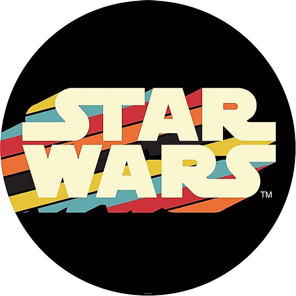 Komar Vliesfototapete Dot Star Wars Typeface selbstklebend Ø 125 cm günstig online kaufen
