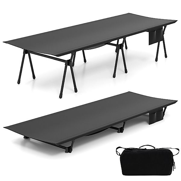COSTWAY Feldbett 2-in-1 höhenverstellbares Campingbett mit günstig online kaufen