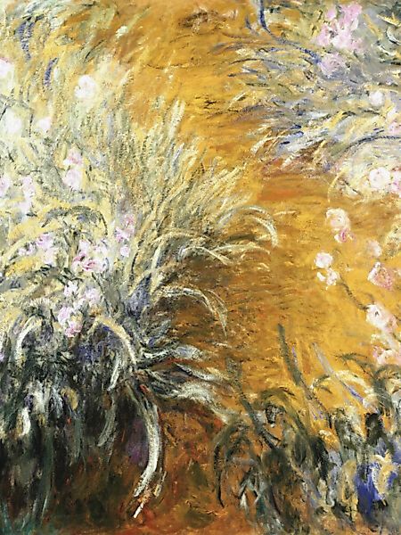 Poster / Leinwandbild - Claude Monet: Der Weg Durch Die Schwertlilien günstig online kaufen
