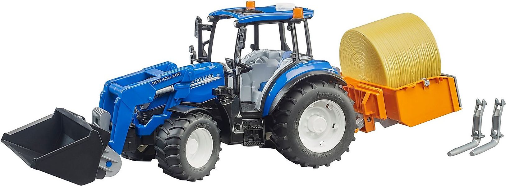 Bruder® Spielzeug-Traktor New Holland T5.120 mit Frontlader (02187), Ladeka günstig online kaufen