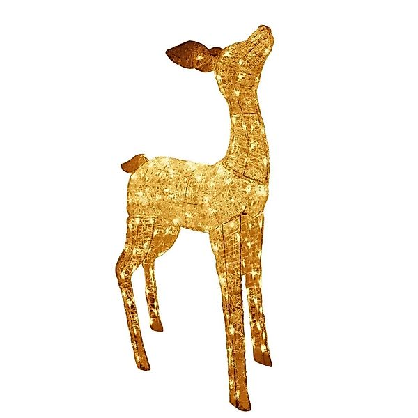 Lex XL LED Acryl Hirschkuh Weihnachtsfigur 104cm Beleuchtet Weihnachtsdeko günstig online kaufen