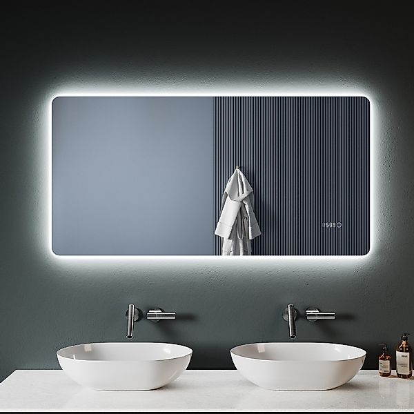 SONNI Badspiegel Badezimmerspiegel mit LED-Beleuchtung Wandspiegel,Touch günstig online kaufen