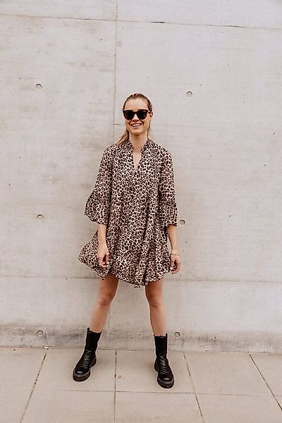 von Herzen Sommerkleid kurzes Leokleid – Kleid mit Leoprint – Onesize – Ani günstig online kaufen