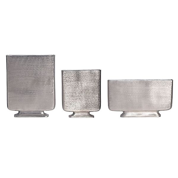 FINEBUY Tischvase FB65072 (3er Set Aluminium günstig online kaufen