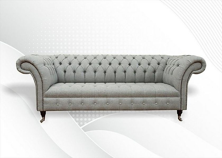 Xlmoebel Sofa Chesterfield Dreisitzer Designer-Sofa Polstermöbel Couch Stof günstig online kaufen