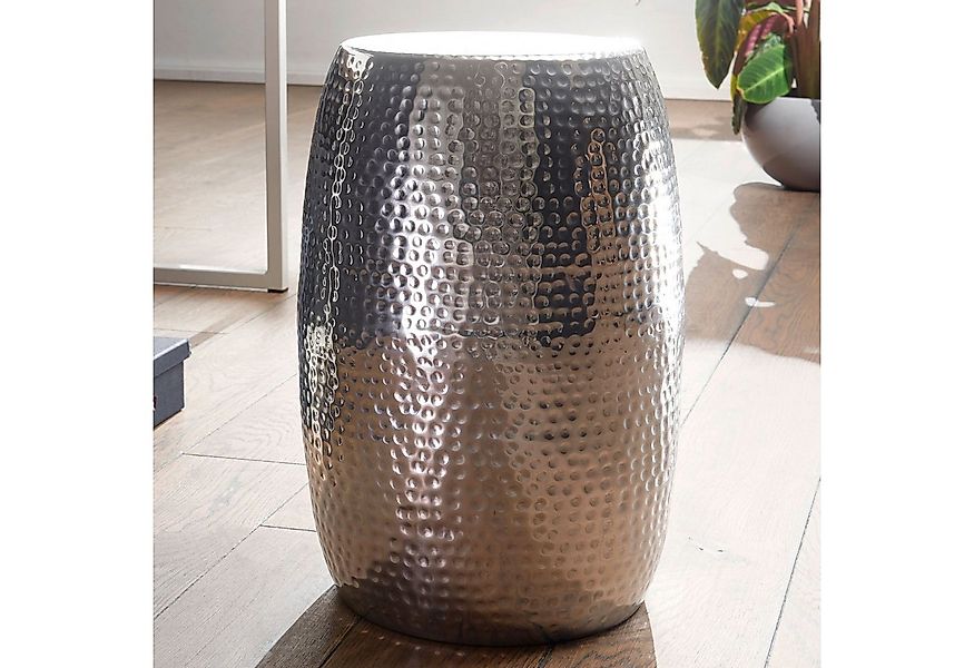 FINEBUY Beistelltisch SuVa12230_1 Dekotisch Metall Ablagetisch klein Hammer günstig online kaufen