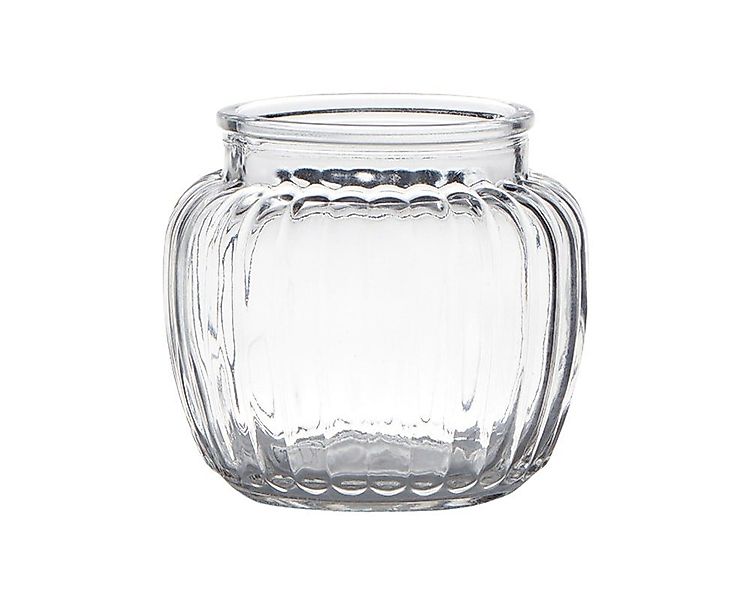 matches21 HOME & HOBBY Dekovase Glasvase Blumenvase bauchig Rillen transpar günstig online kaufen