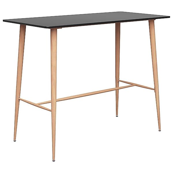 vidaXL Esstisch Bartisch Schwarz 120x60x105 cm günstig online kaufen