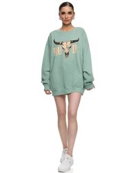 Worldclassca Sweatshirt Worldclassca Oversized Sweatshirt Print günstig online kaufen