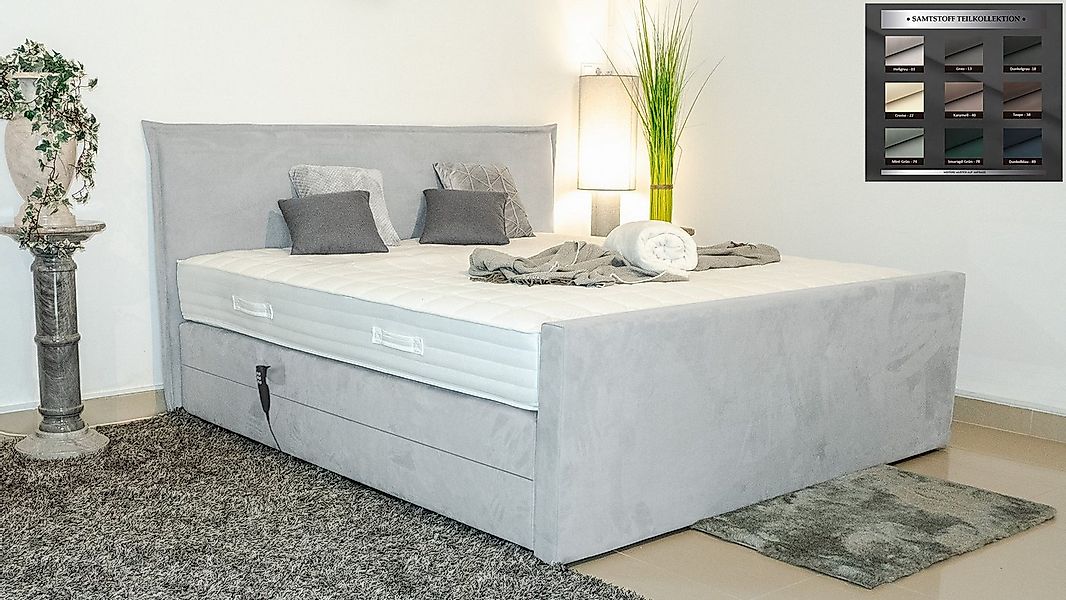 PAARA Boxspringbett Madrid elektrische verstellung mit Motor, mit einzigart günstig online kaufen