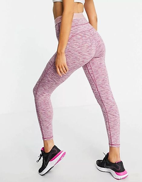 Nike – Pro Training – Kurze Leggings in Rosa meliert günstig online kaufen