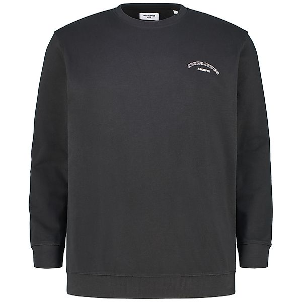 Jack&Jones Sweatshirt mit Label-Print Farbe schwarz Größe: 4XL günstig online kaufen