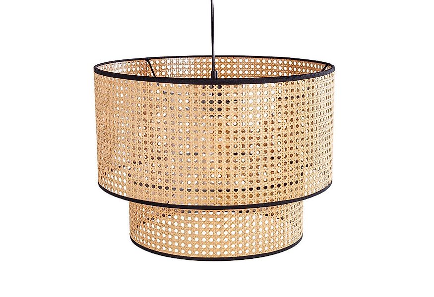 riess-ambiente Hängeleuchte VIENNA 45cm natur / schwarz, ohne Leuchtmittel, günstig online kaufen