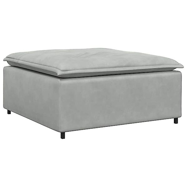 vidaXL Sofaelement Modulares Sofa Fußhocker-Modul Hellgrau günstig online kaufen