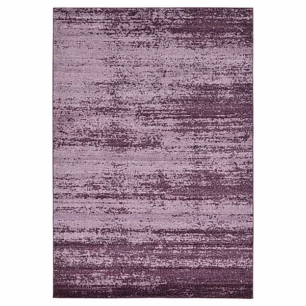 Wohnzimmerteppich modern in Violett-Aubergine Kurzflor günstig online kaufen