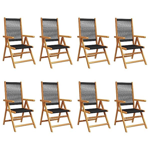 vidaXL Gartenstuhl Gartenstuhl Verstellbar 8 Stk. günstig online kaufen