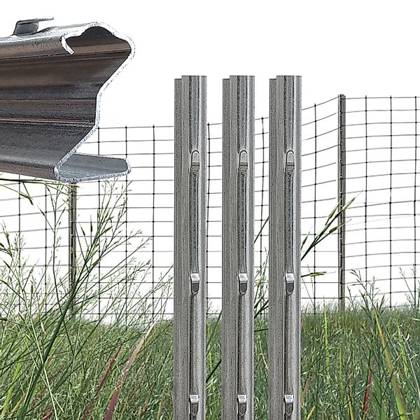 TRUTZHOLM Z Profil Zaunpfosten 200cm Feuerverzinkt 30x Zaunpfähle mit Haken günstig online kaufen