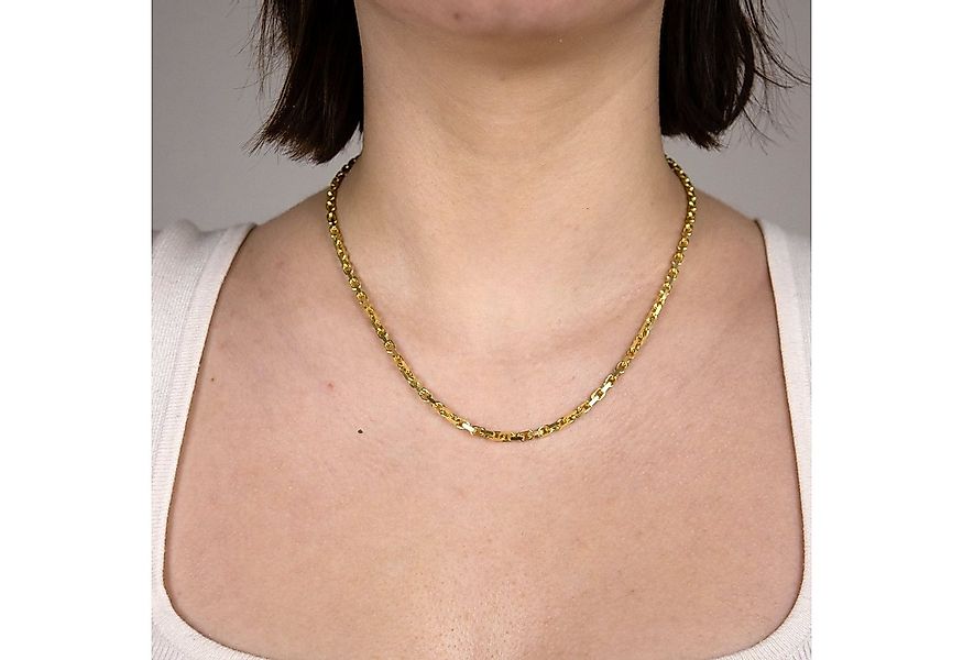 HOPLO Goldkette Ankerkette diamantiert Länge 45cm - Breite 3,0mm - 333-8 Ka günstig online kaufen