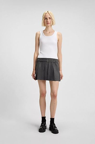 HUGO Blue Minikleid "Norila", TwoinOne Slim Fit, mit plissiertem Rockteil T günstig online kaufen