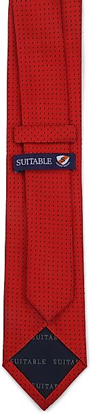 Suitable Seide Krawatte Punkte Rot  - günstig online kaufen