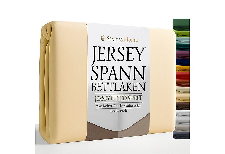 Strauss Home Spannbettlaken Premium, Gummizug: Rundumgummi, 150gr/m2 Premiu günstig online kaufen