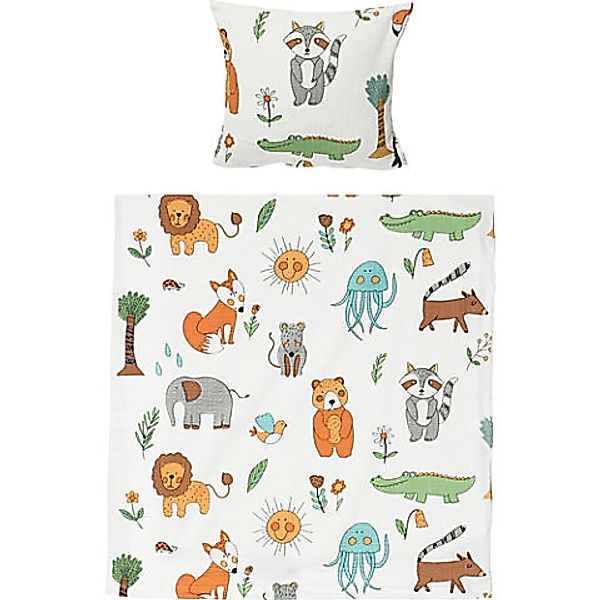 Erwin Müller Bettwäsche Kinder-Bettwäsche, Seersucker, Seersucker Tiermotiv günstig online kaufen