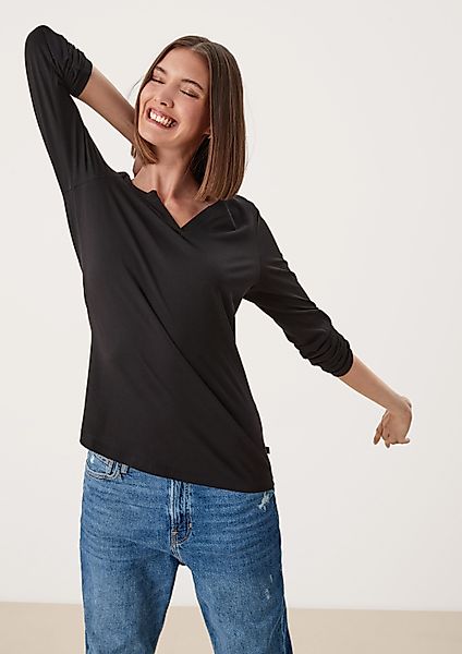 QS Langarmshirt T-Shirt Langarmshirt im cleanen günstig online kaufen