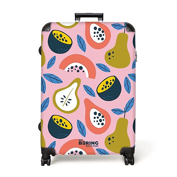NoBoringSuitcases.com© Hartschalen-Trolley Tropische Früchte Muster mit günstig online kaufen