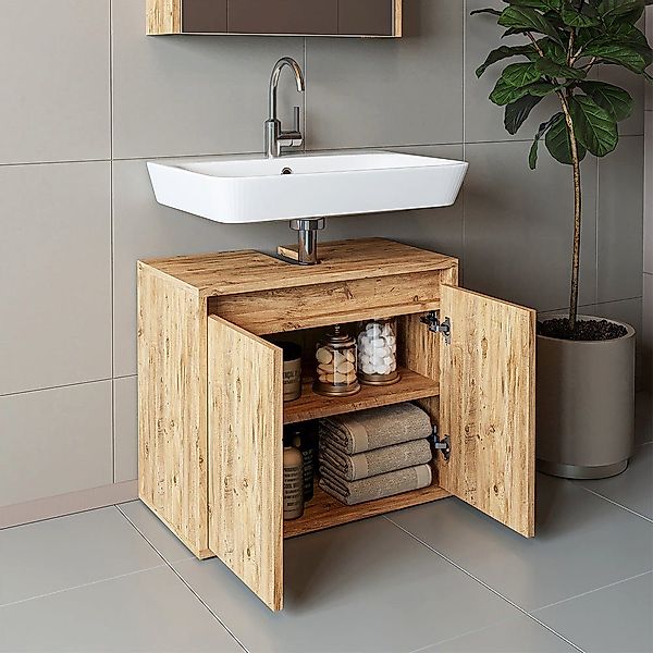 Roomart Badmöbel-Set, (Badezimmer Unterschrank HBT:55x65x35 cm günstig online kaufen