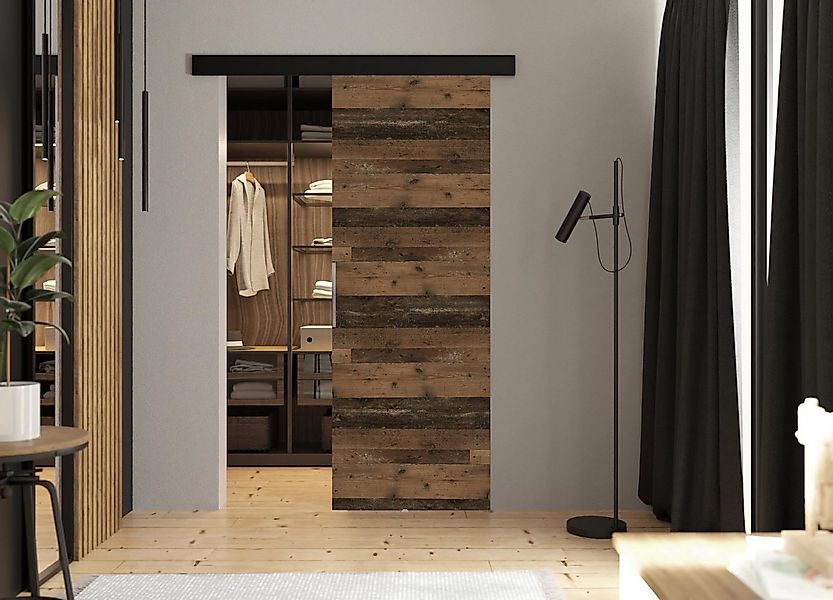 KIER FURNITURE Schiebetür Komplettset MALIBU - Tür mit Laufschiene - Schieb günstig online kaufen