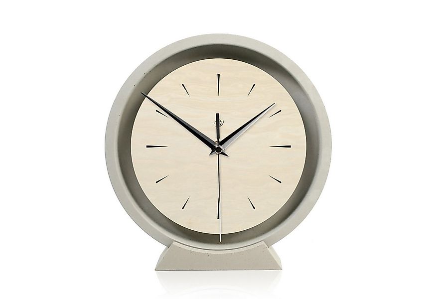 Kreative Feder Standuhr Tischuhr aus Beton im Industrial Look mit exklusive günstig online kaufen