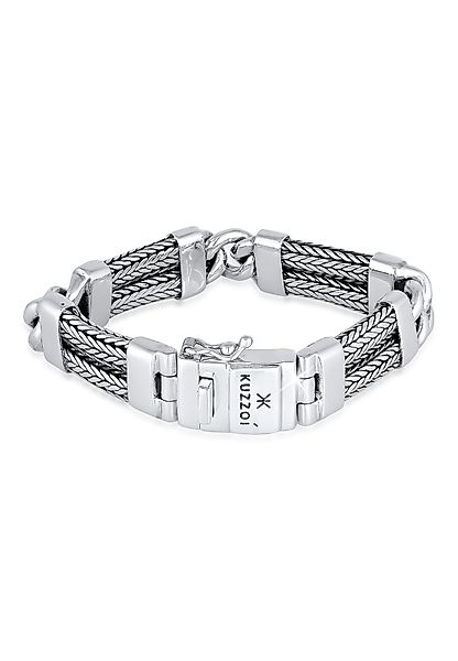 Kuzzoi Armband Herren Panzer Gliederarmband Modern günstig online kaufen