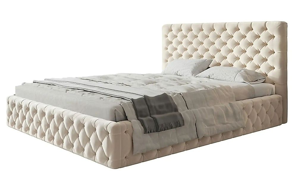 Polsterbett mit Stauraum Silfield ¦ beige ¦ Maße (cm): B: 174 H: 95 Betten günstig online kaufen