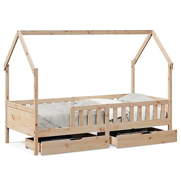 vidaXL Kinderbett mit Schubladen 80x200 cm Massivholz Kiefer 3302035 günstig online kaufen
