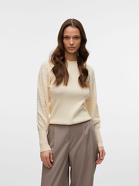 Vero Moda Strickpullover VMHOLLYPOINTELLE LS O-NCK günstig online kaufen