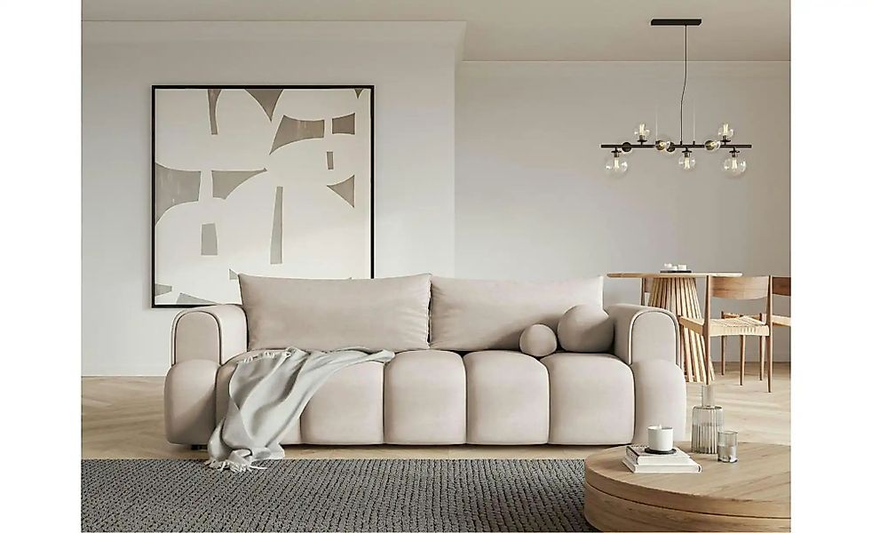 Selsey Schlafsofa  Dandelino ¦ beige ¦ Maße (cm): B: 250 H: 90 Polstermöbel günstig online kaufen