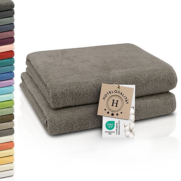 ZOLLNER Badetücher, Walkfrottier (2-St), Längssäume mit günstig online kaufen