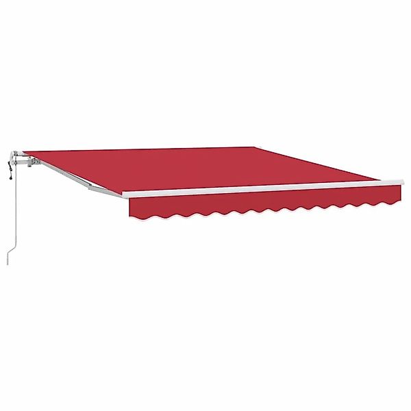 vidaXL Einziehbare Markise Rot 350 x 250 cm Stoff und Stahl 3330431 günstig online kaufen