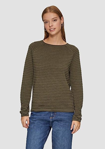 QS Longpullover Strickpullover Pullover aus Viskosemix günstig online kaufen
