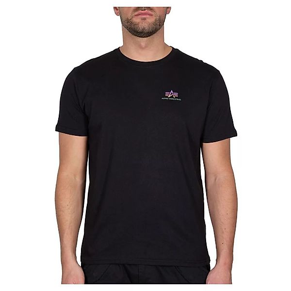 Alpha Industries Basic Small Logo Rainbow Reflective Kurzärmeliges T-shirt günstig online kaufen