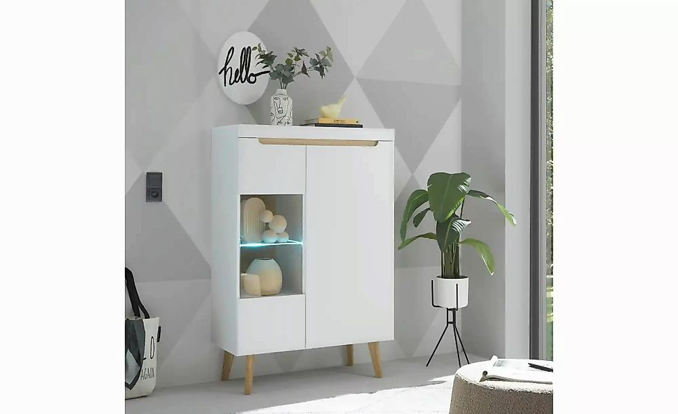 Wohnwand  Malaren ¦ weiß ¦ Maße (cm): B: 344 H: 170 Kommoden & Sideboards > günstig online kaufen