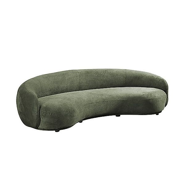 HOME DELUXE Sofa CASARA 258 x 72 x 128 cm, Webstoff Dunkelgrün I Modernes W günstig online kaufen