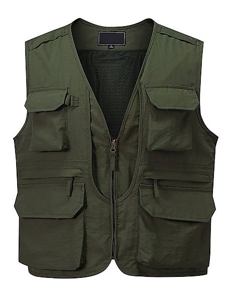 YOUTHUP Funktionsweste Herren Utility-Weste V-Ausschnitt günstig online kaufen