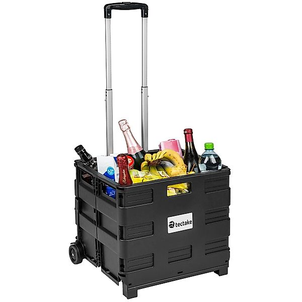 tectake Einkaufstrolley Einkaufswagen klappbar, klappbar günstig online kaufen