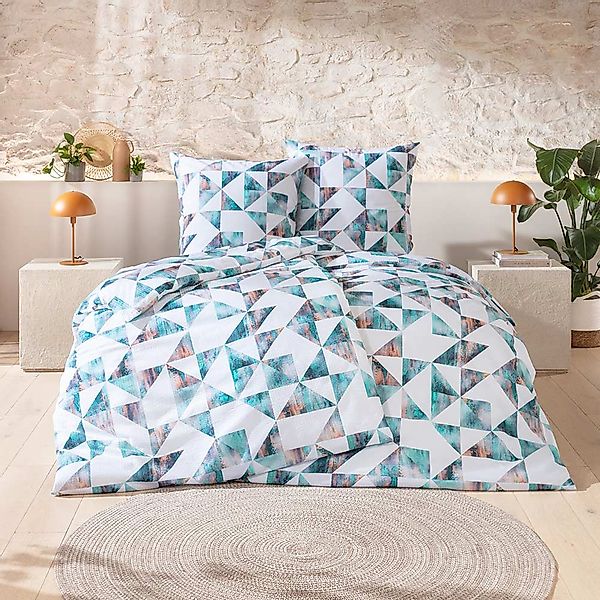 Estella Bettwäsche "Charlie" 2 tlg. Hochwertiger Seersucker aus 100% Baumwo günstig online kaufen