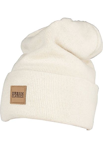 URBAN CLASSICS Beanie Urban Classics Unisex Synthetic Leatherpatch Long Bea günstig online kaufen