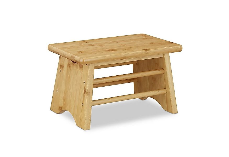 relaxdays Fußhocker Fußbank Bambus günstig online kaufen