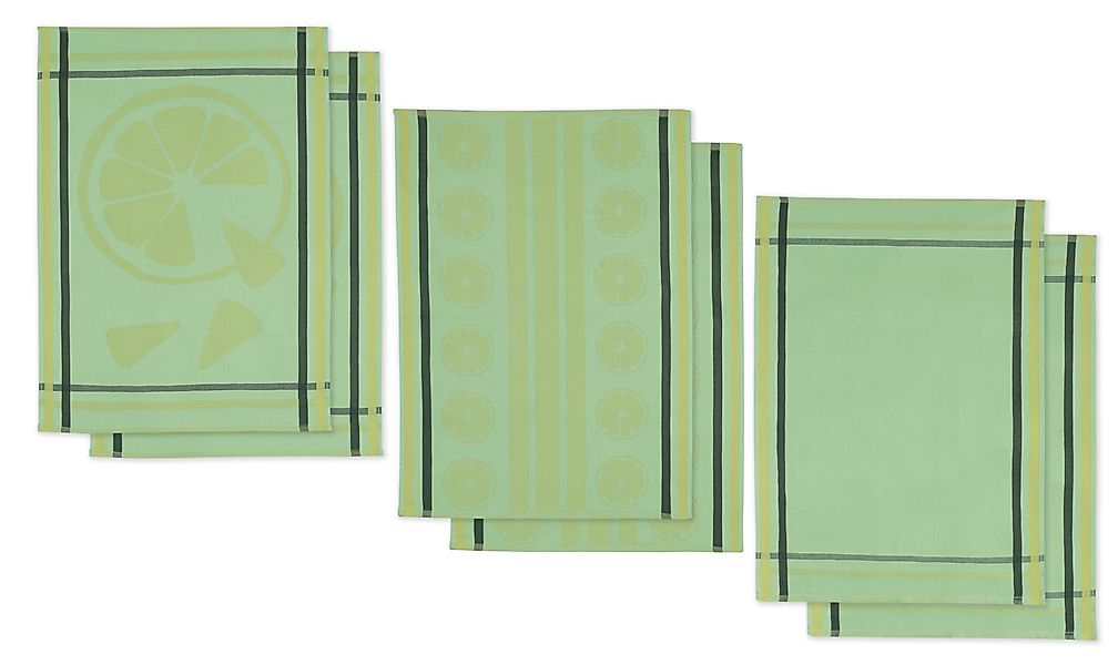 Delindo Lifestyle Geschirrtuch Serie Zitrus, Baumwolle, günstig online kaufen