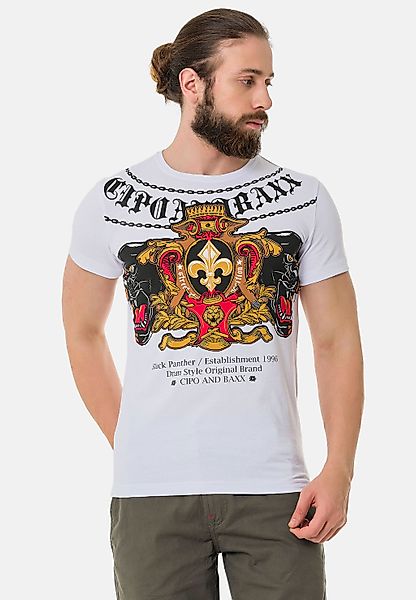 Cipo & Baxx T-Shirt "T-Shirt", mit Panther Print günstig online kaufen